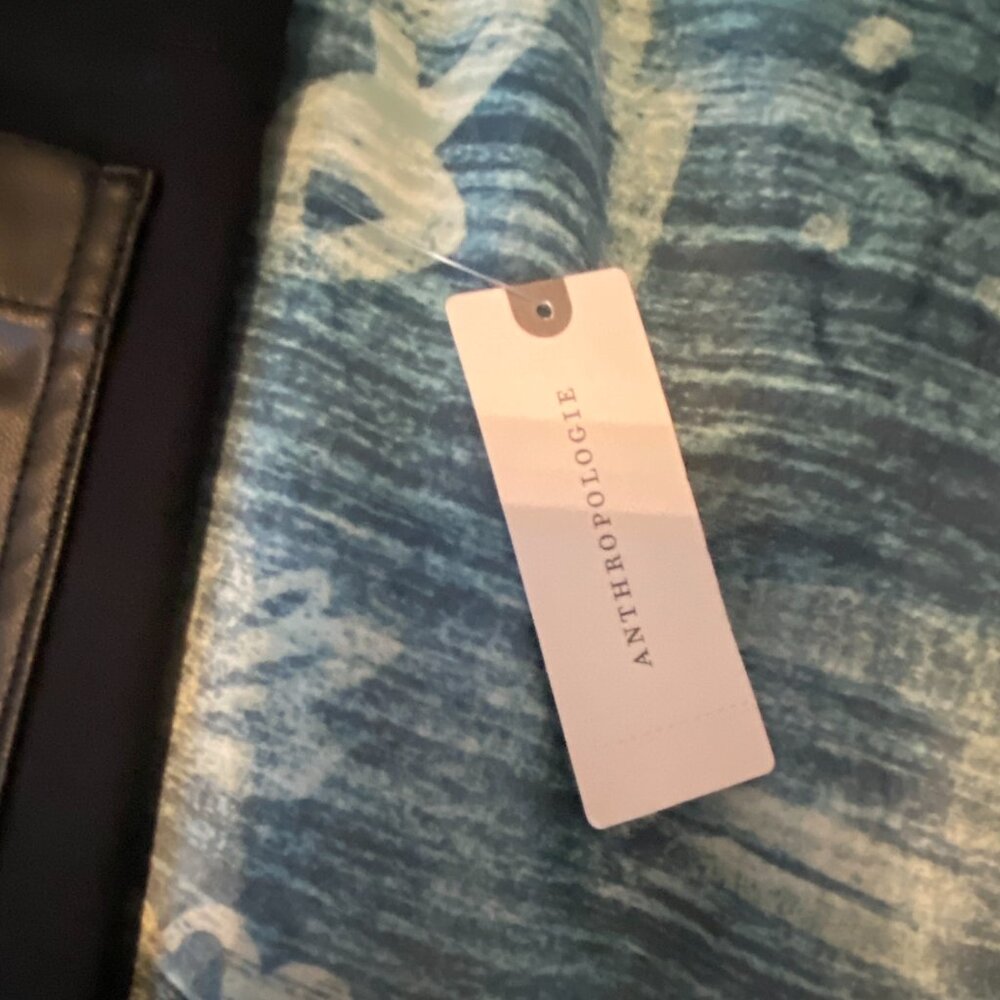 The Colette Cropped Wide-Leg Pants by Maeve: Merrick White Faux-Leather Pocket E - Picture 12 of 15